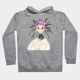 Secretary Bird + Spiny Spider Flower Hoodie